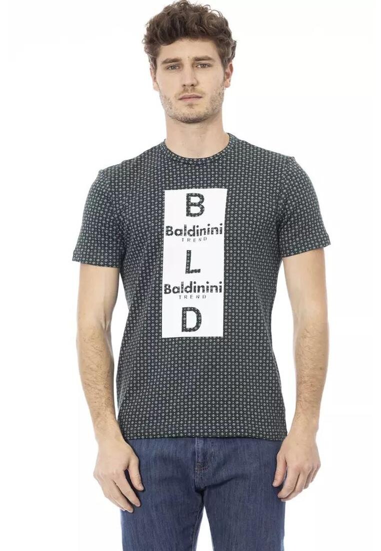 

Хлопковая футболка с принтом Baldinini Trend, зеленый