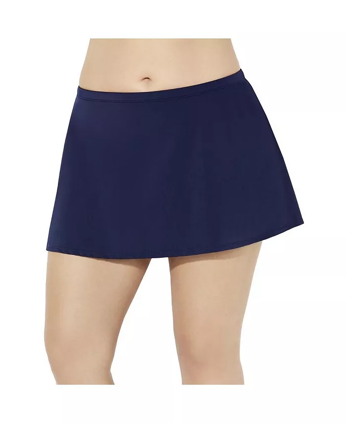 

Женская устойчивая к хлору юбка-купальник А-силуэта Swimsuits for All, синий