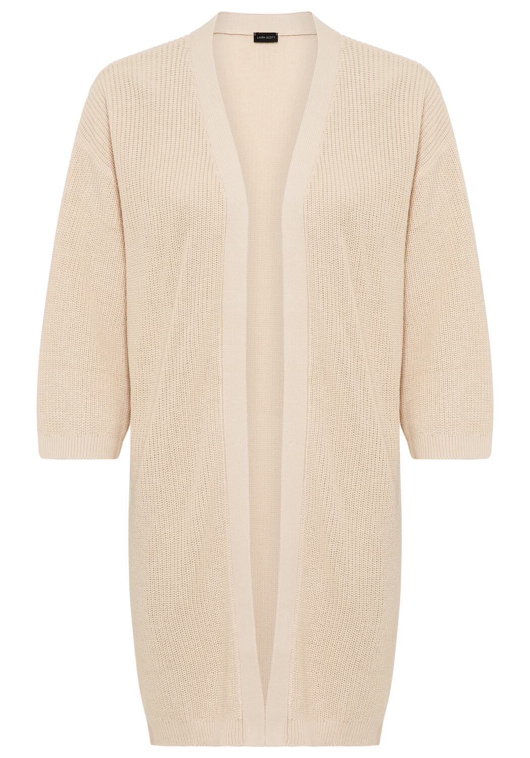 

LAURA SCOTT Вязаный кардиган в бежевом цвете
