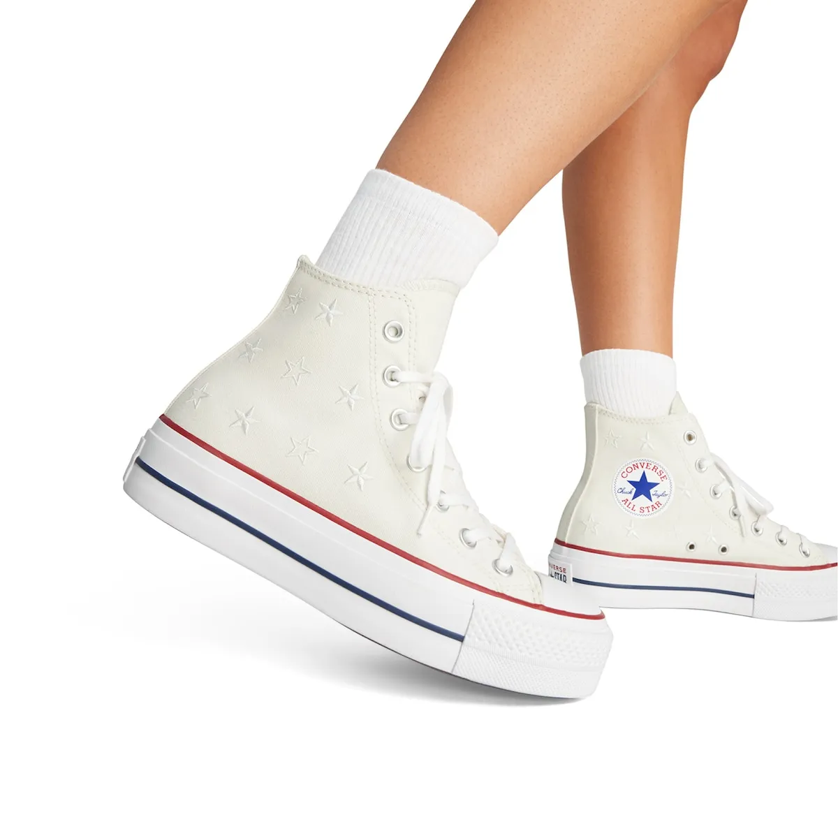 Женские повседневные кеды Chuck Taylor All Star Lift Archive Stars Converse, бежевый — фото 2