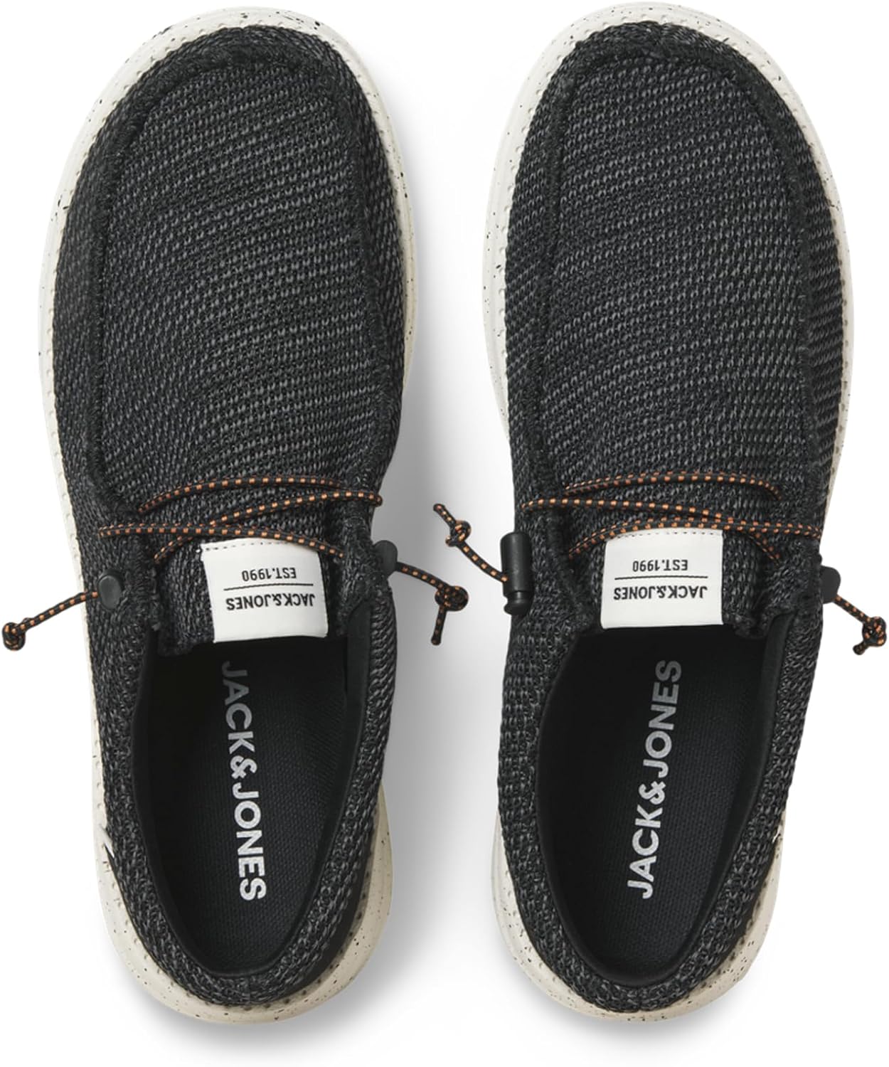 Мужские лоферы Jack Jones Smart Casual Jfwtaffy из сетки Jack & Jones, Charcoal — фото 2