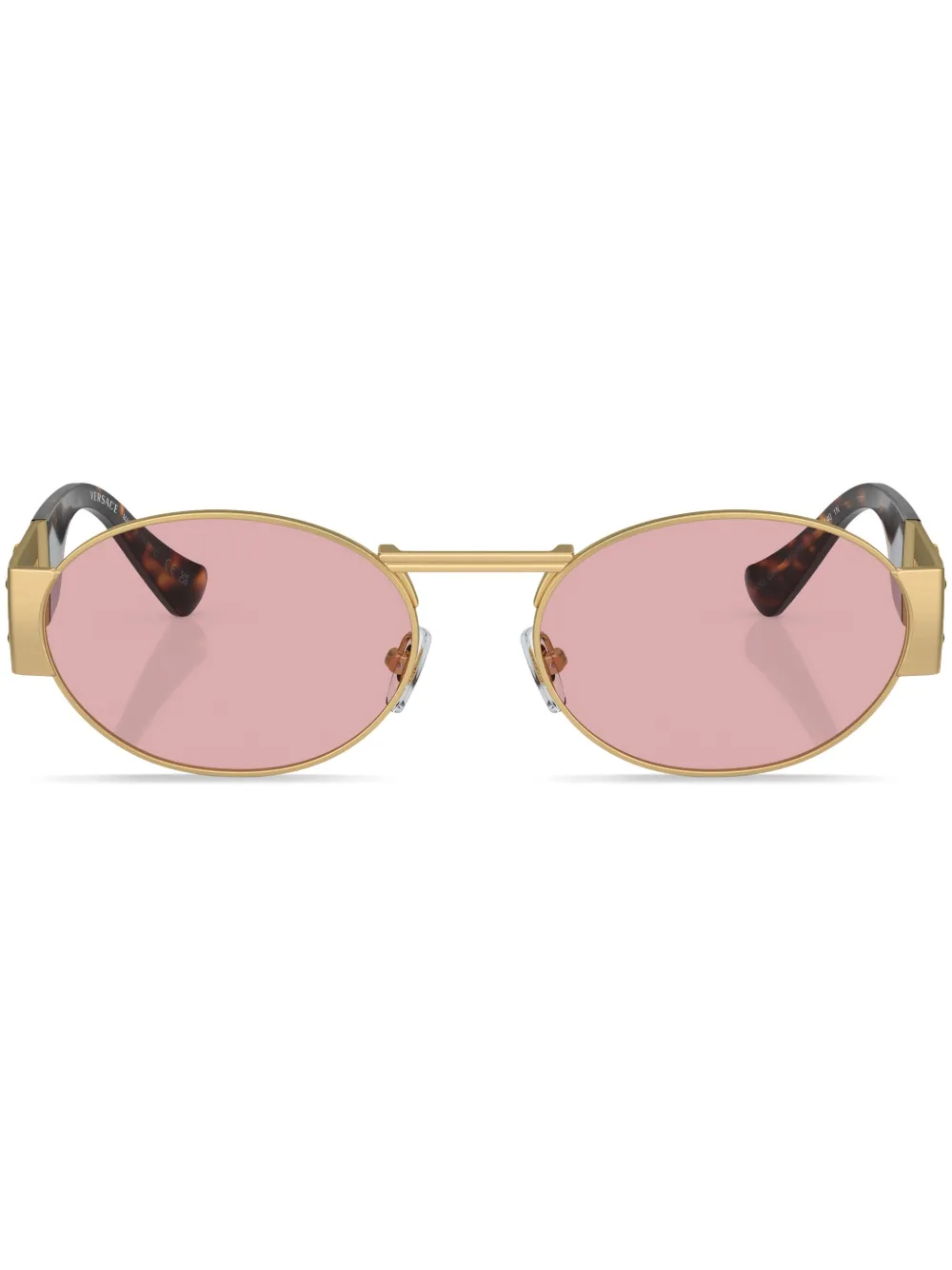 

Солнцезащитные очки в круглой оправе Versace Eyewear, золотой