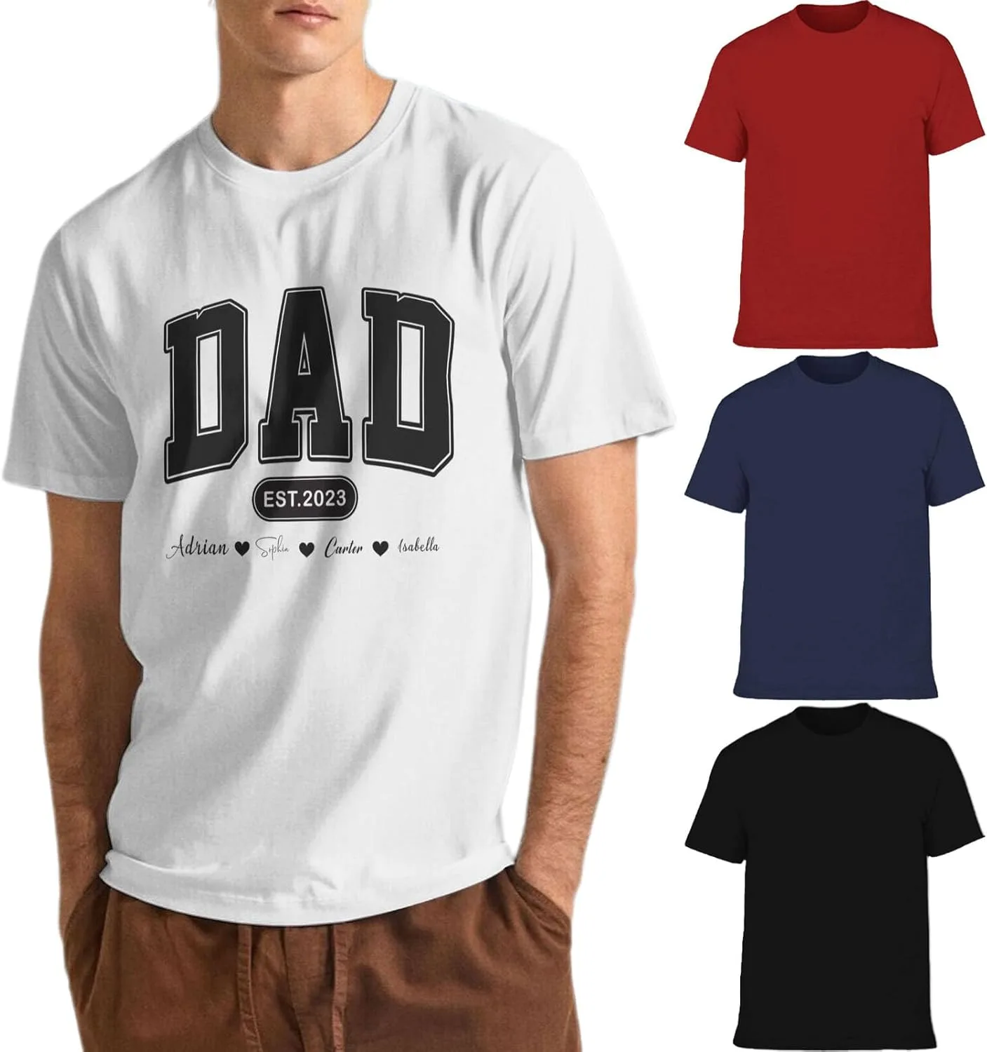 

Персонализированная футболка для папы Gertrudis