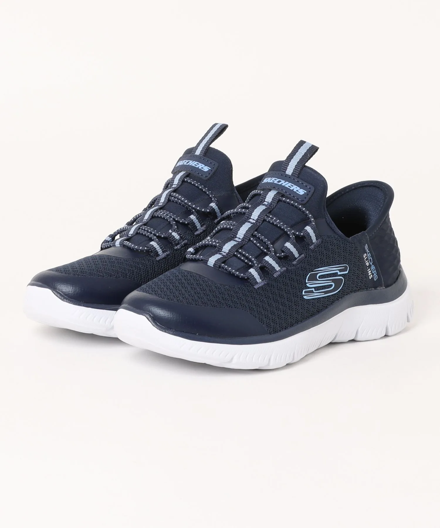 Детские слипоны с технологией Slip-ins SUMMITS SKECHERS синие