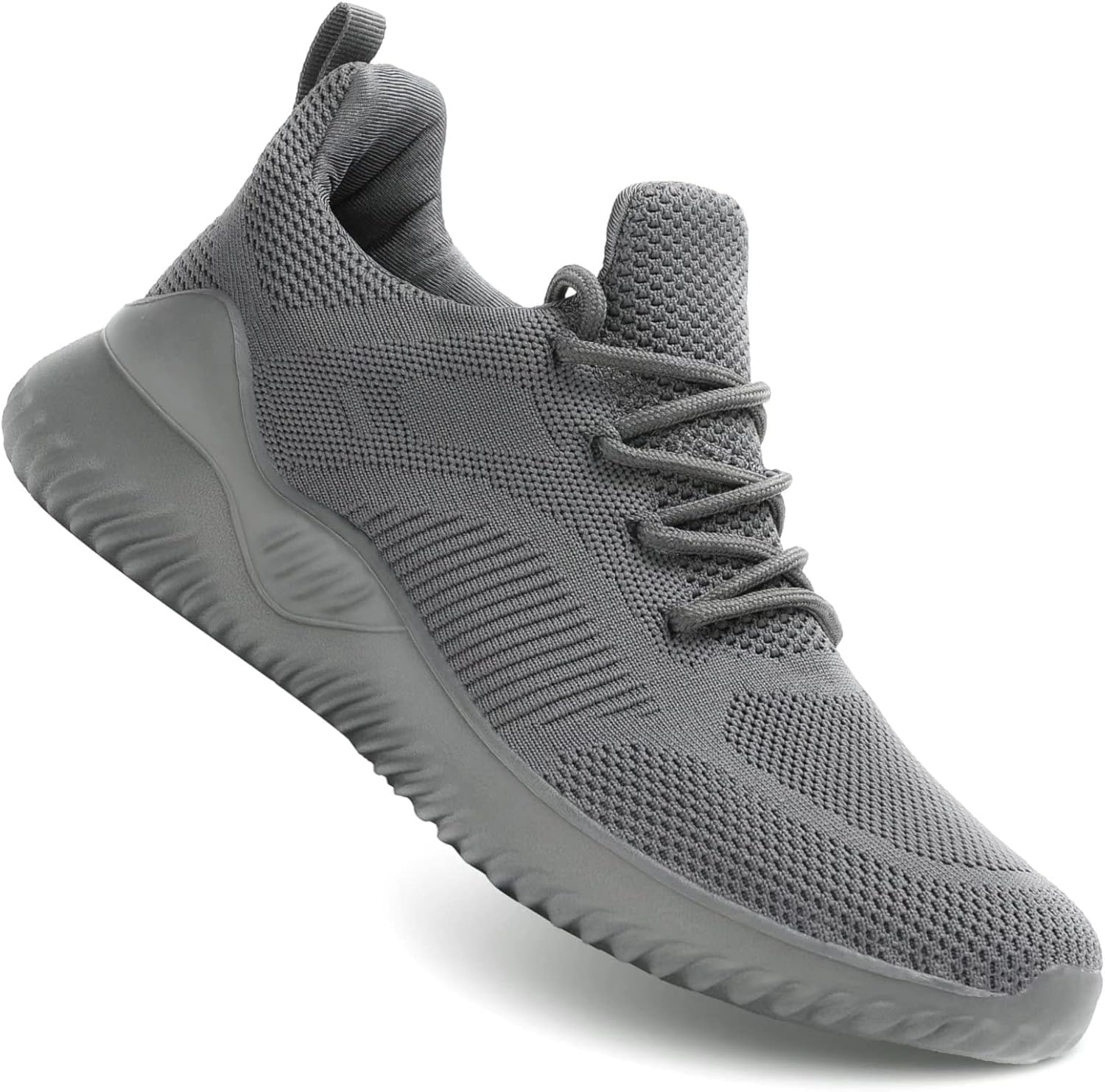 

Мужские кроссовки с нескользящей подошвой, ультралегкие, дышащие, для повседневной ходьбы, модные, с сеткой, спортивные для тренировок Kapsen, серый