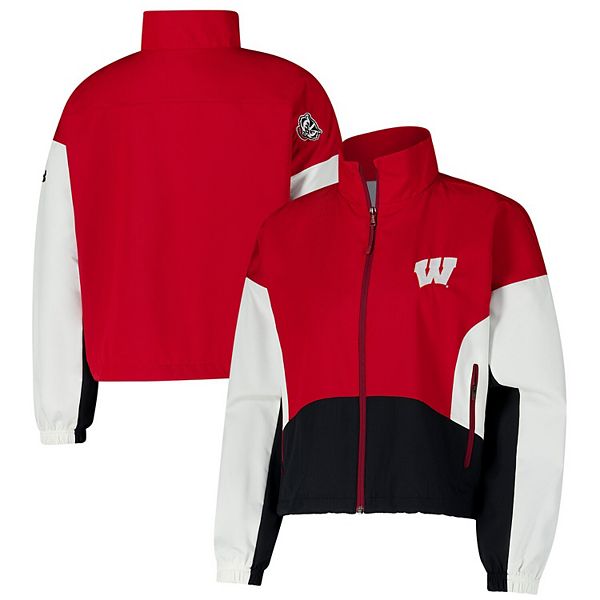 

Женская красная куртка wisconsin badgers gameday stretch woven performance на молнии Under Armour
