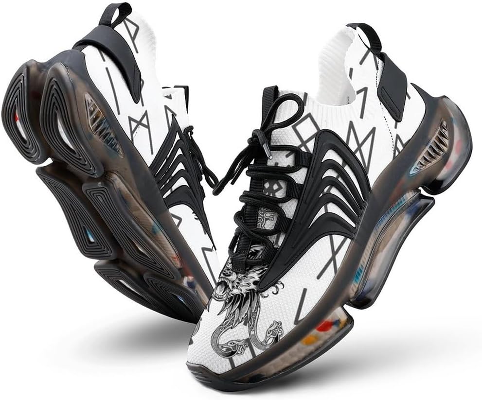 

Спортивные кроссовки викингского стиля для бега и ходьбы, удобная дышащая обувь для мужчин и женщин Ahtcpo, черный