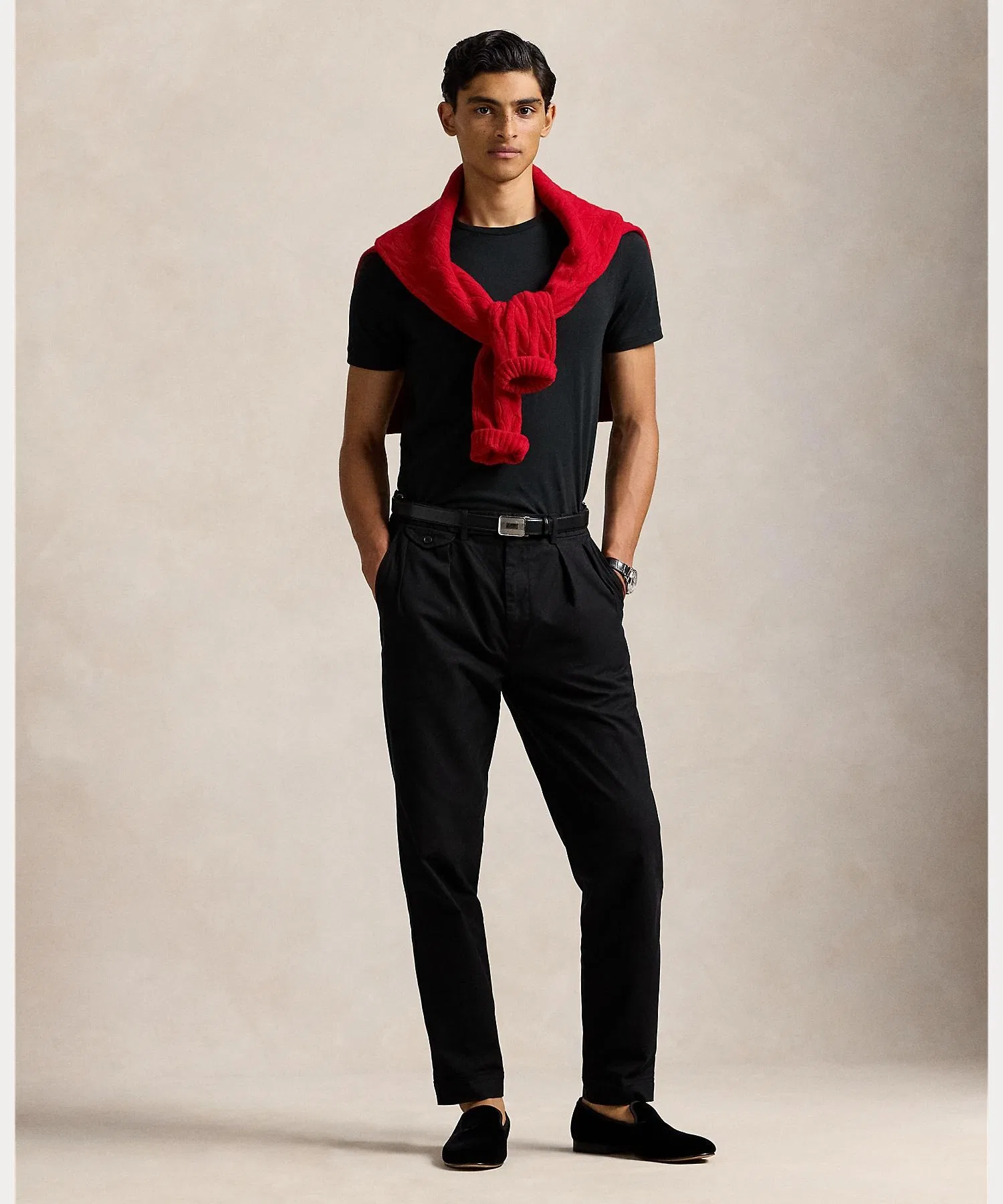 Мужская футболка Polo Ralph Lauren с круглым вырезом — фото 3