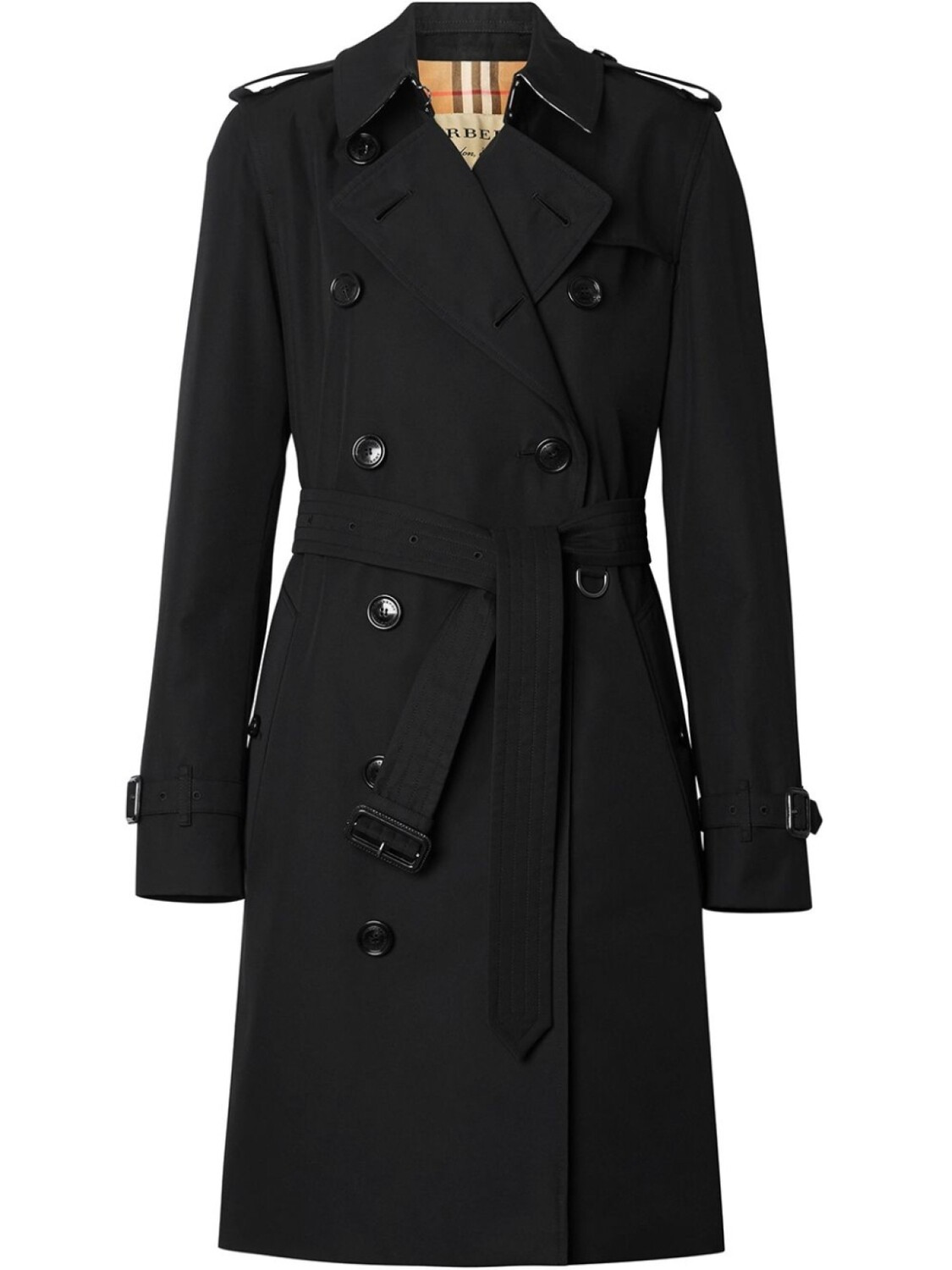 

Burberry тренч Kensington Heritage, черный