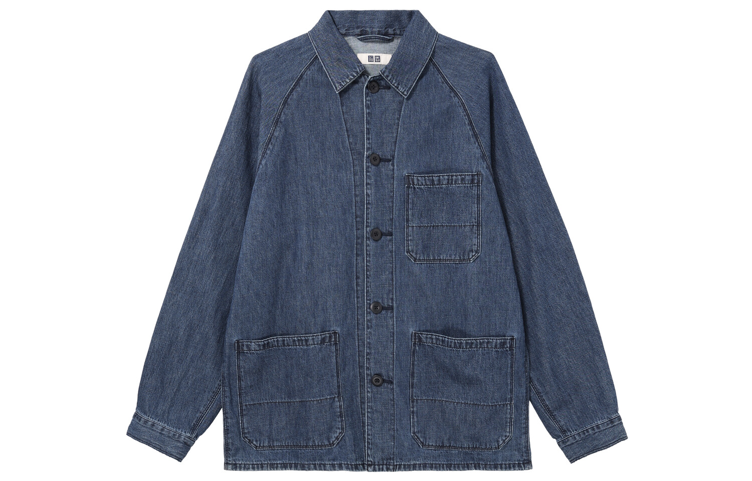 

Куртка из смесового хлопка и льна Uniqlo Unisex, 66 синий