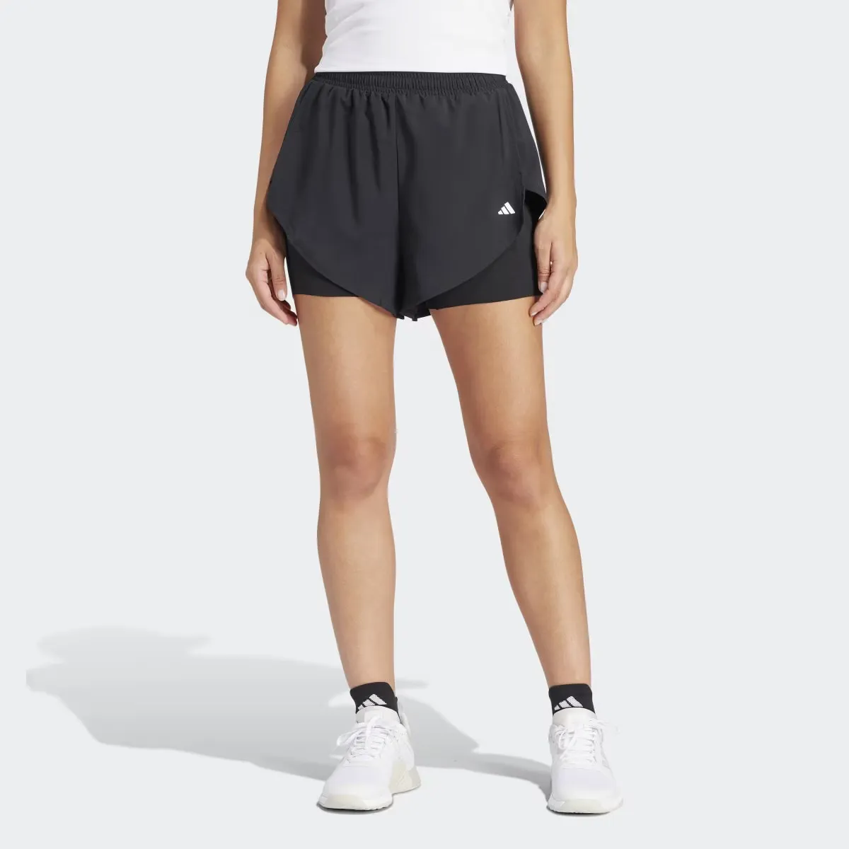 

Женские тренировочные шорты Adidas 2 в 1, черный