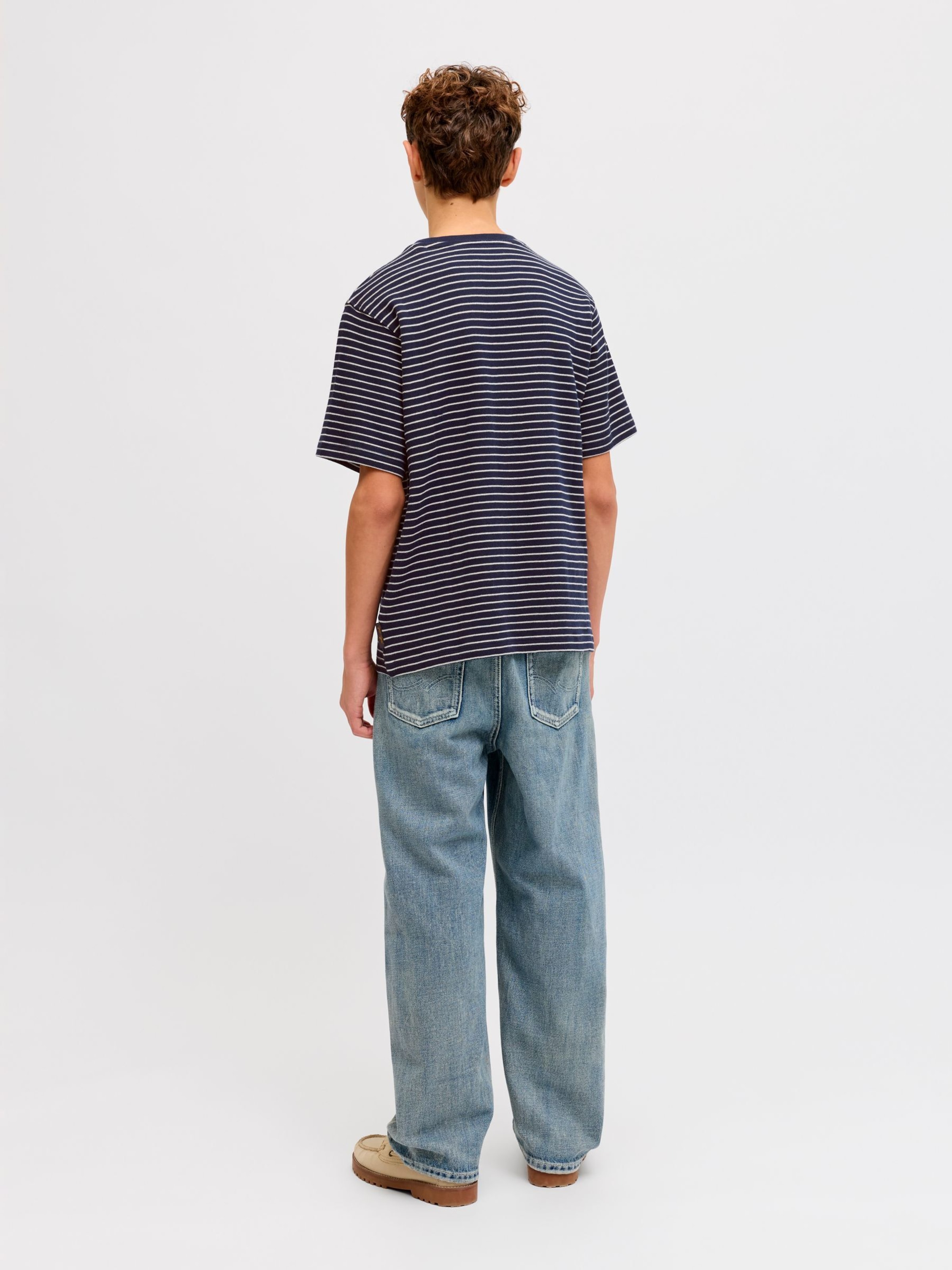 Jack & Jones Junior Футболка 'JJEDover' в цвете Night Blue — фото 3
