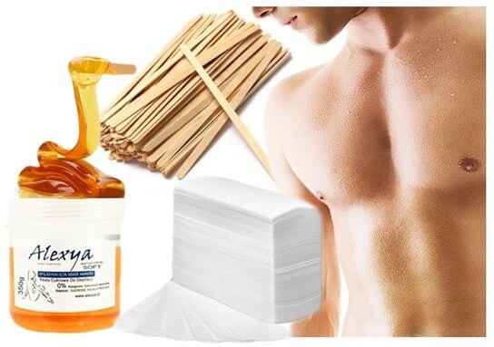 

Набор для депиляции сахарной пастой интимных зон, спины, туловища, живота, бикини, ног и т.д., Alexya