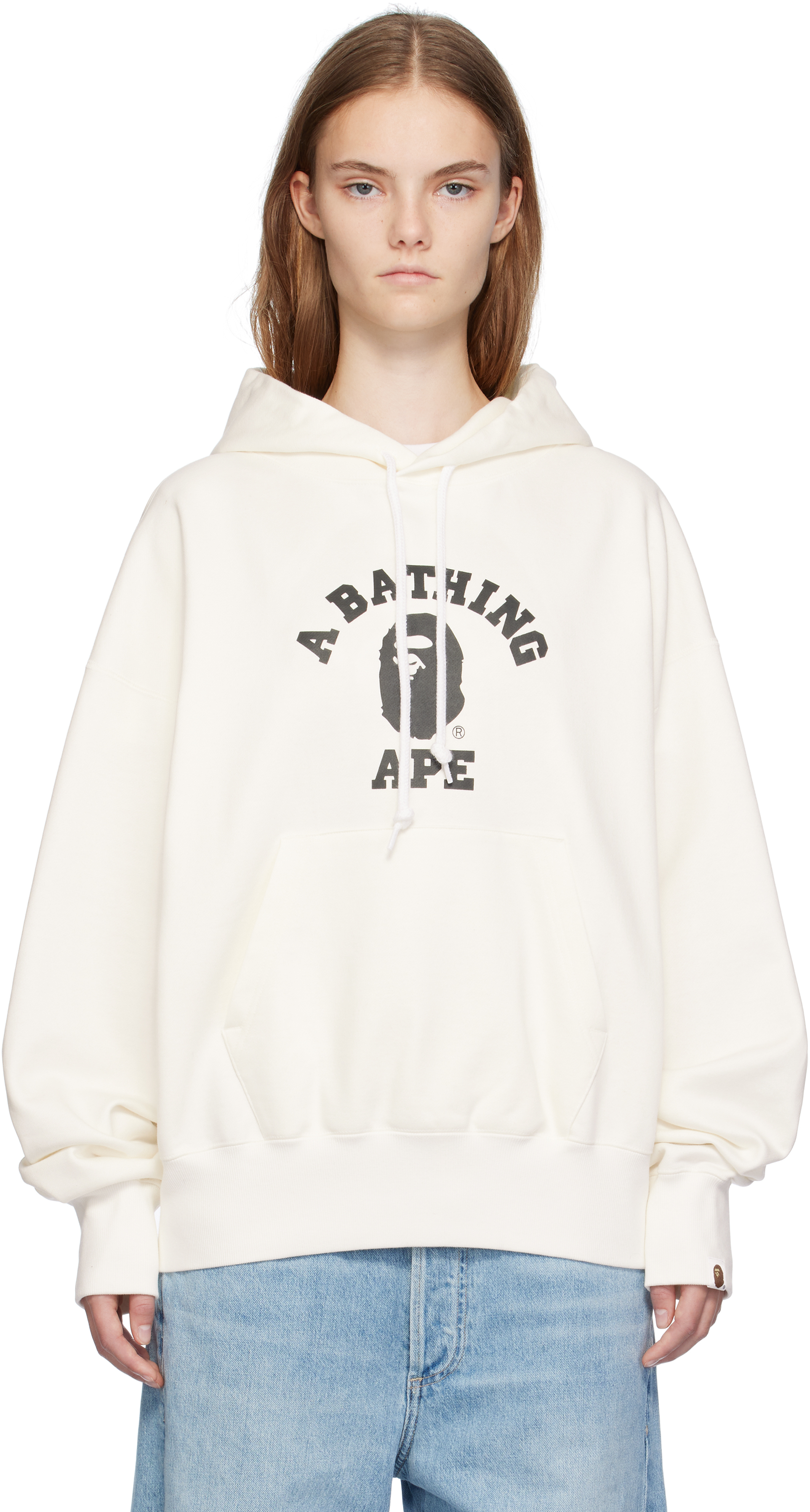 

Толстовка-пуловер с капюшоном Off-White College BAPE