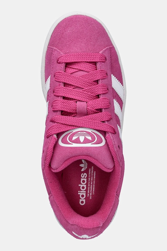 Детские замшевые кроссовки Campus 00s Adidas Originals, розовый — фото 4