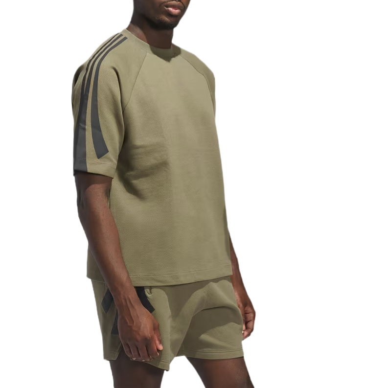 Adidas Футболка Unisex коричневый зеленый — фото 2