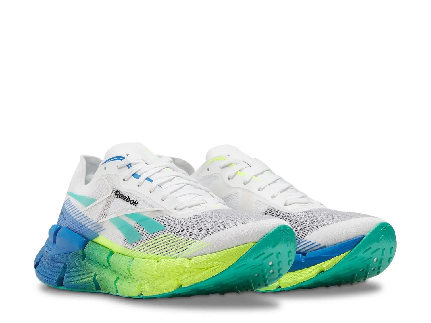 Кроссовки для бега Reebok Floatzig X1, цвет: белый/синий/желтый — фото 2