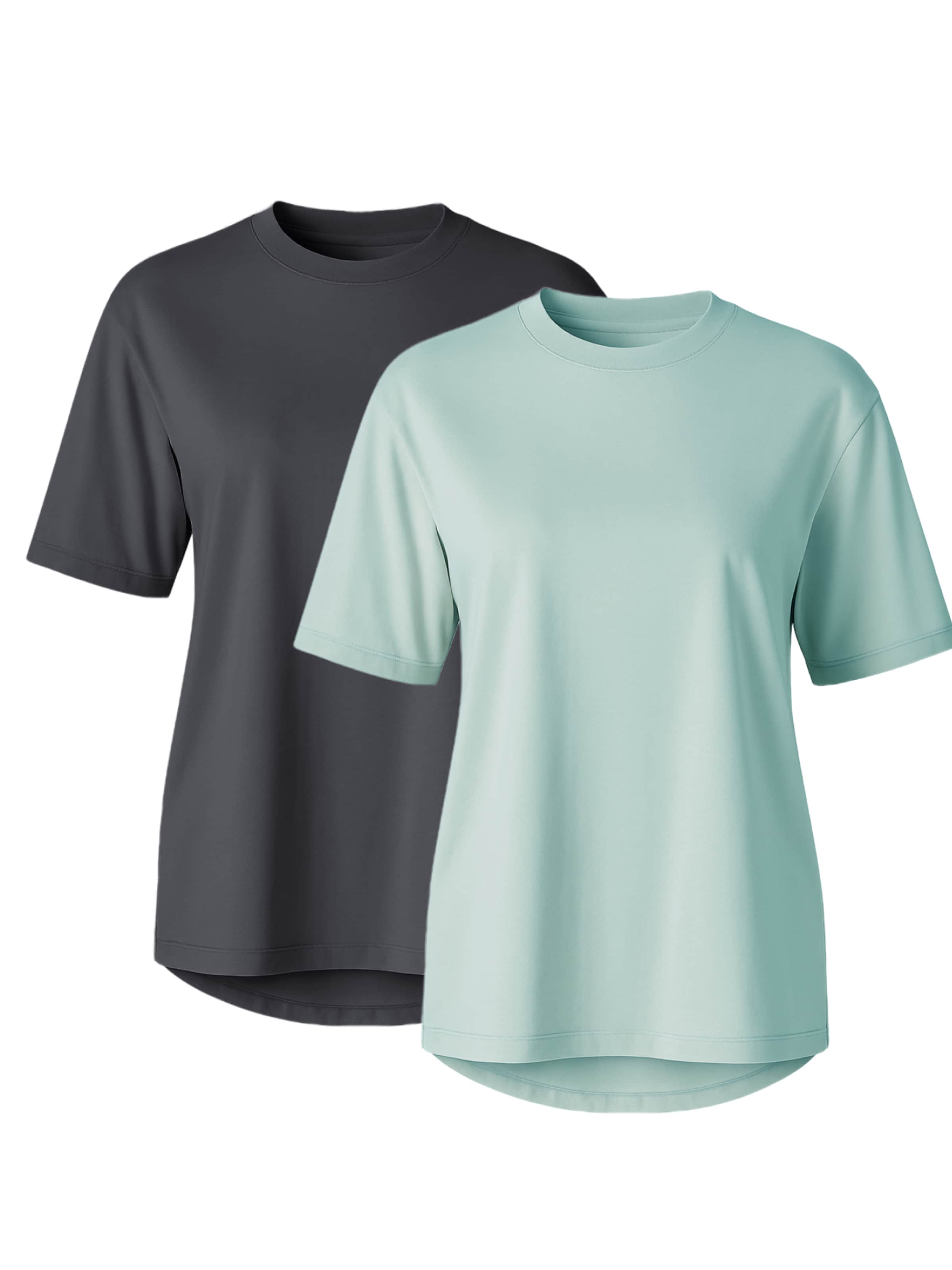 

C&City Футболка в темно-сером и мятном цвете, Зеленый, C&City Футболка в темно-сером и мятном цвете