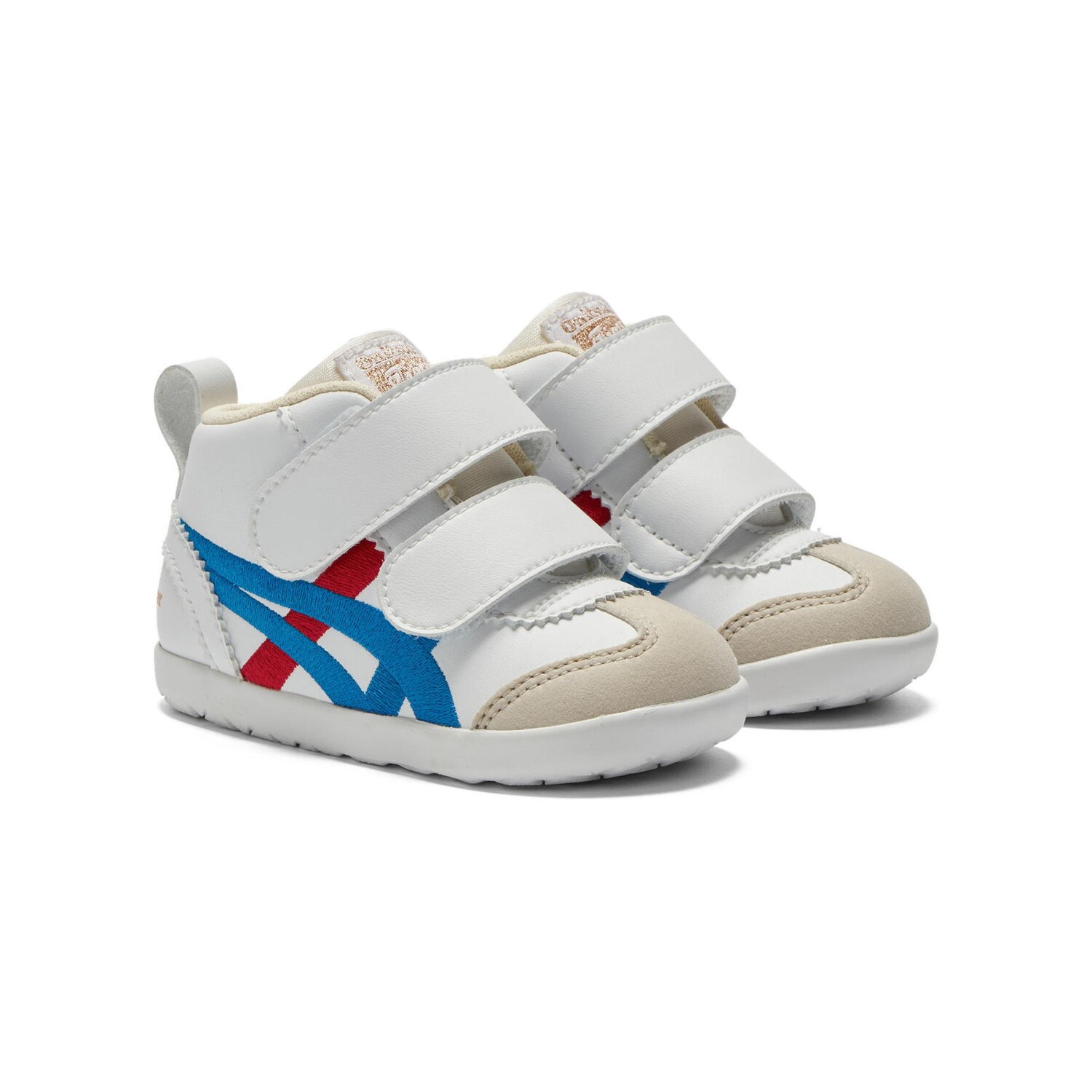 Кроссовки Onitsuka Tiger MEXICO 66 Toddler Shoes TD Mid-top White/Blue/Red, белый/синий/красный — фото 3