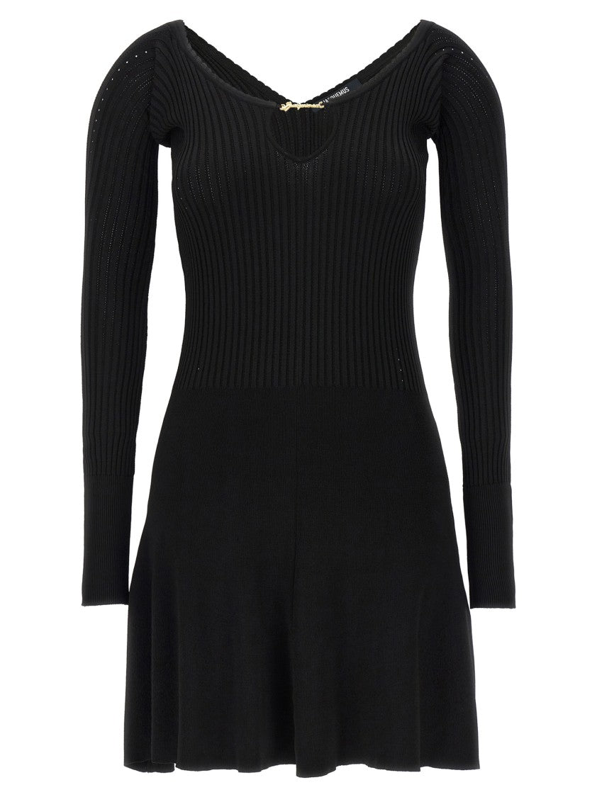 

Мини-платье Pralù' Dress Jacquemus, черный