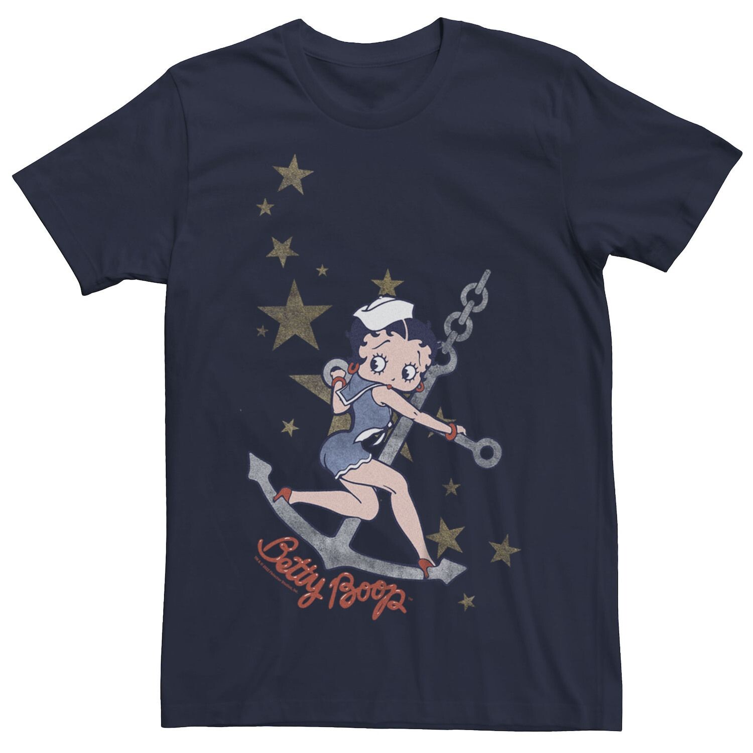 

Детская футболка с рисунком Betty Boop Sailor Anchor Stars Licensed Character