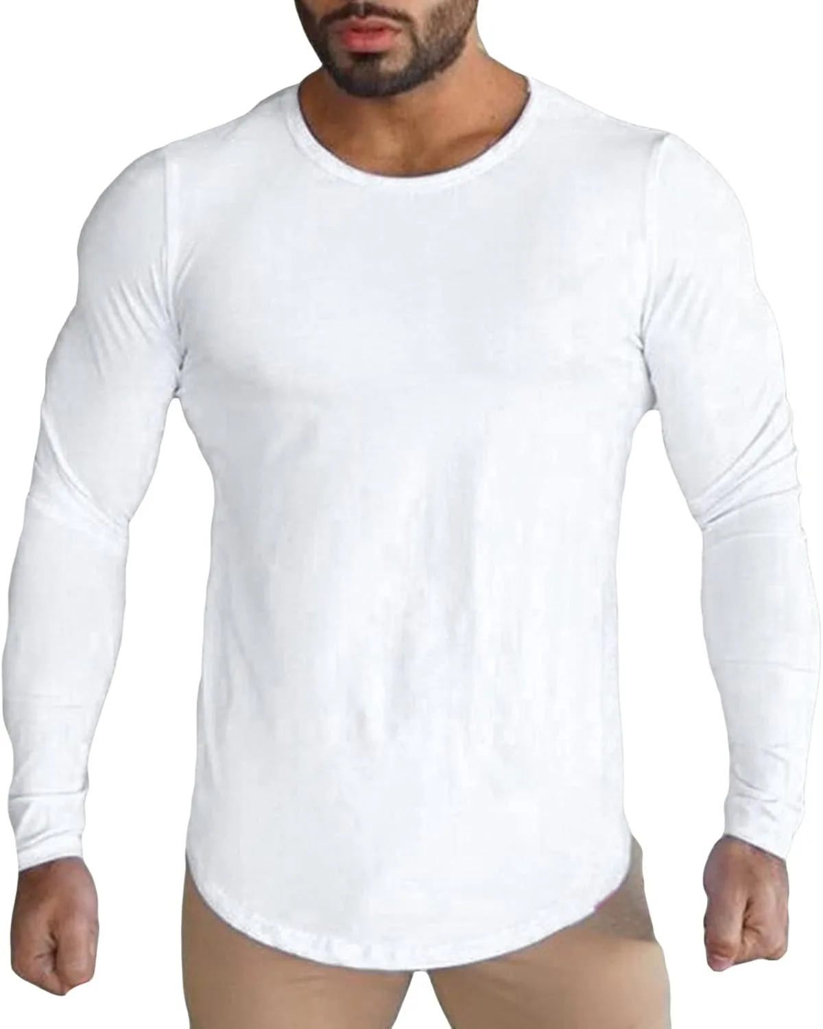 Мужская футболка с длинным рукавом Cotton