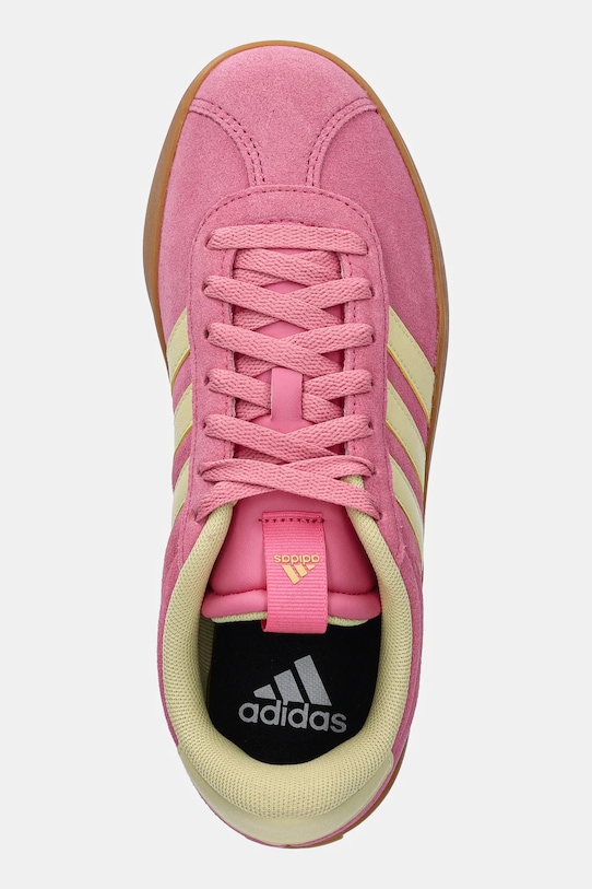 Замшевые кроссовки VL Court 3.0 Adidas, розовый — фото 4