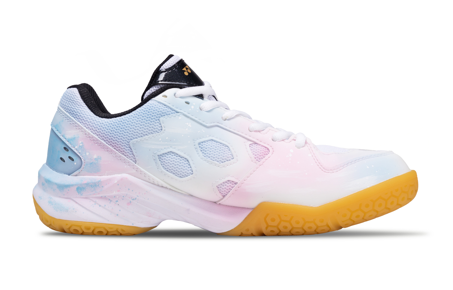 YONEX Power Cushion устойчивые к истиранию амортизаторы низкие бадминтонные кроссовки Unisex Pink Blue Mismatched — фото 3