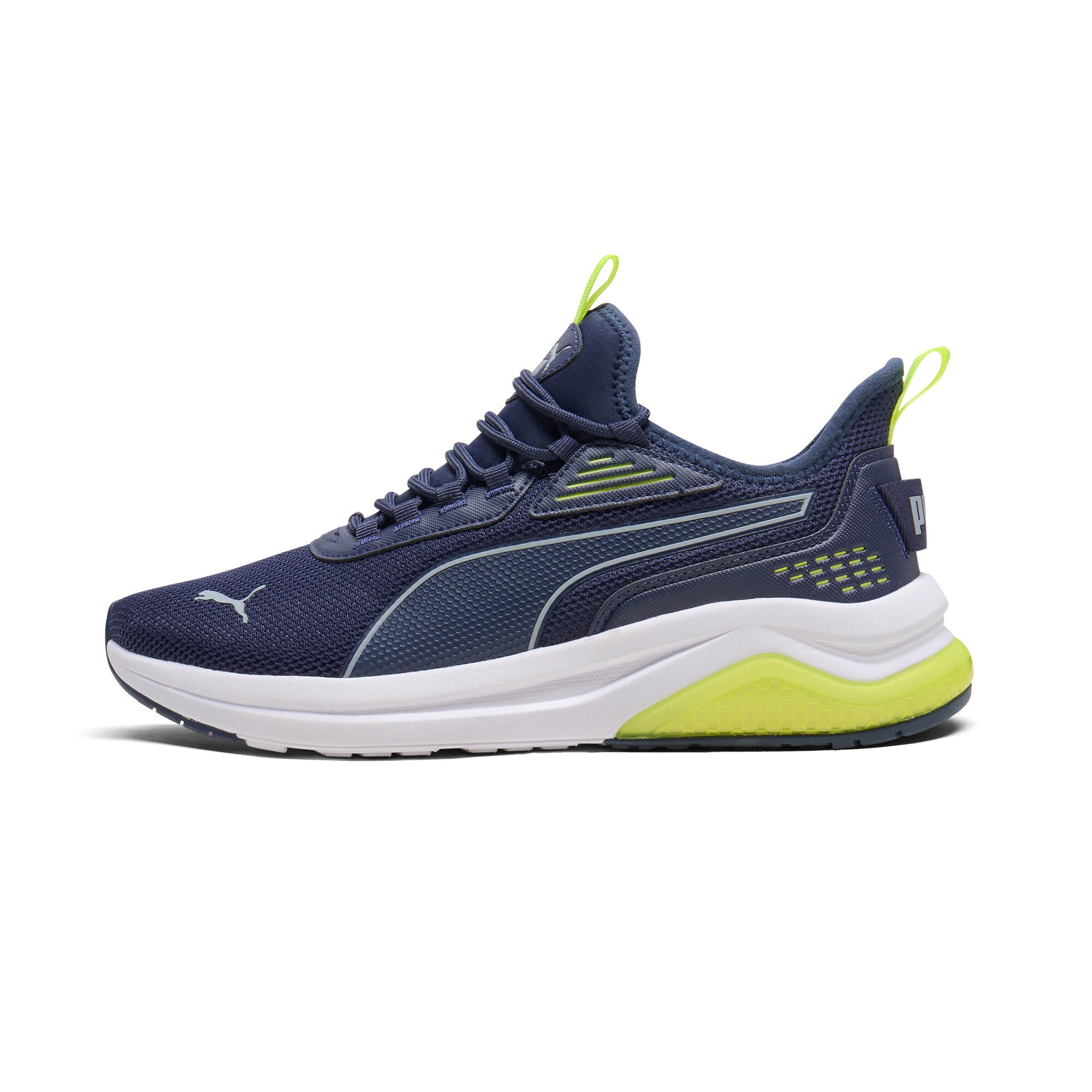 

Мужские кроссовки PUMA Amplifier, цвет navy/cool mid gray/electric lime