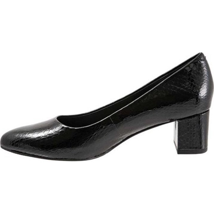 Туфли-лодочки Trotters Kari Pump Женские 8.5 Черная кожа наппа Острый нос Блок каблук ZPO3212 — фото 2
