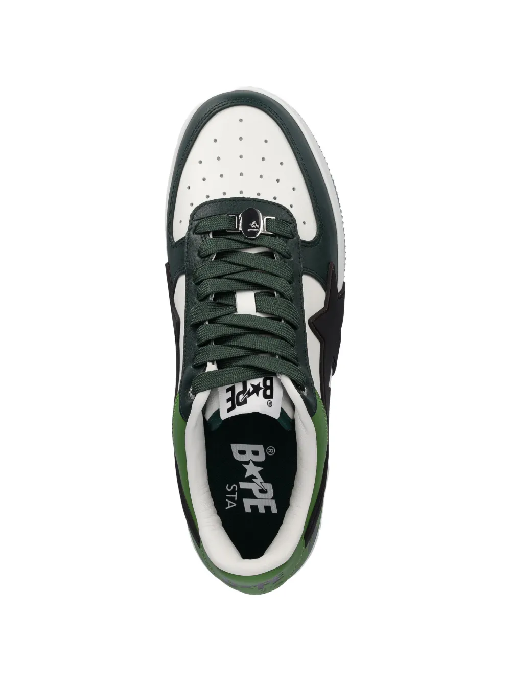 Кроссовки bape sta os m2 A BATHING APE, зеленый — фото 3