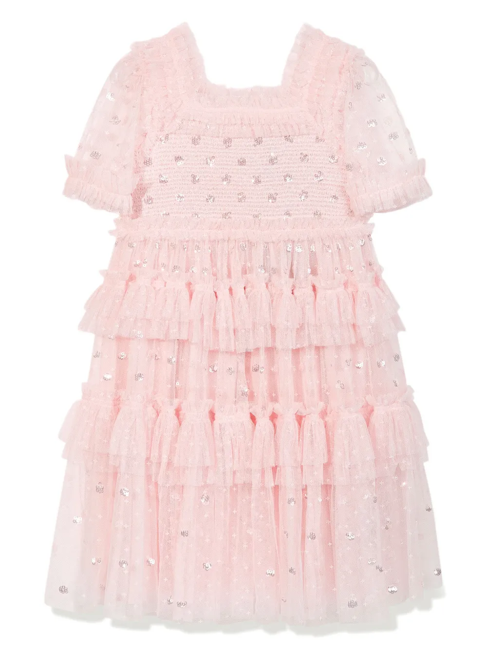 

Платье с пайетками NEEDLE & THREAD KIDS, розовый
