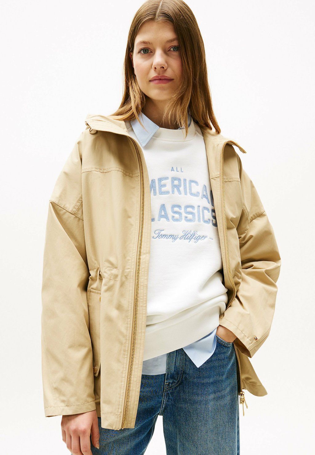 

Парка WATER REPELLENT HOODED Tommy Hilfiger, белый