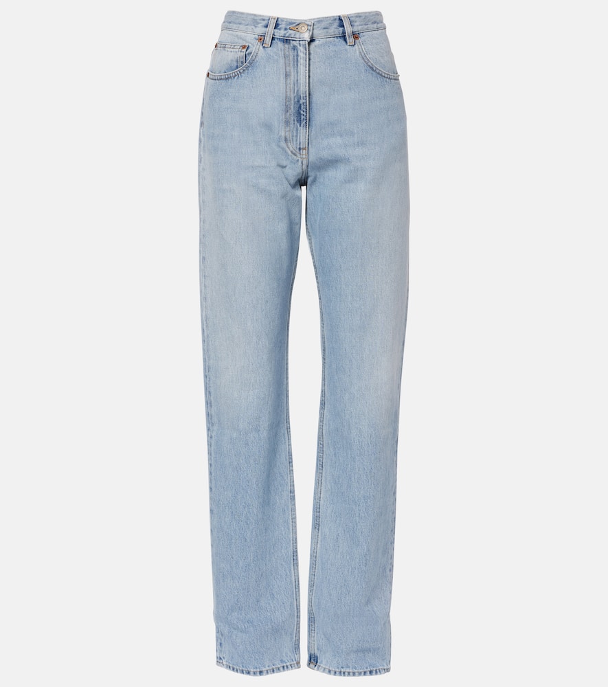 

Джинсы с широкими штанинами средней посадки Valentino, Denim Blu Lav Chiaro