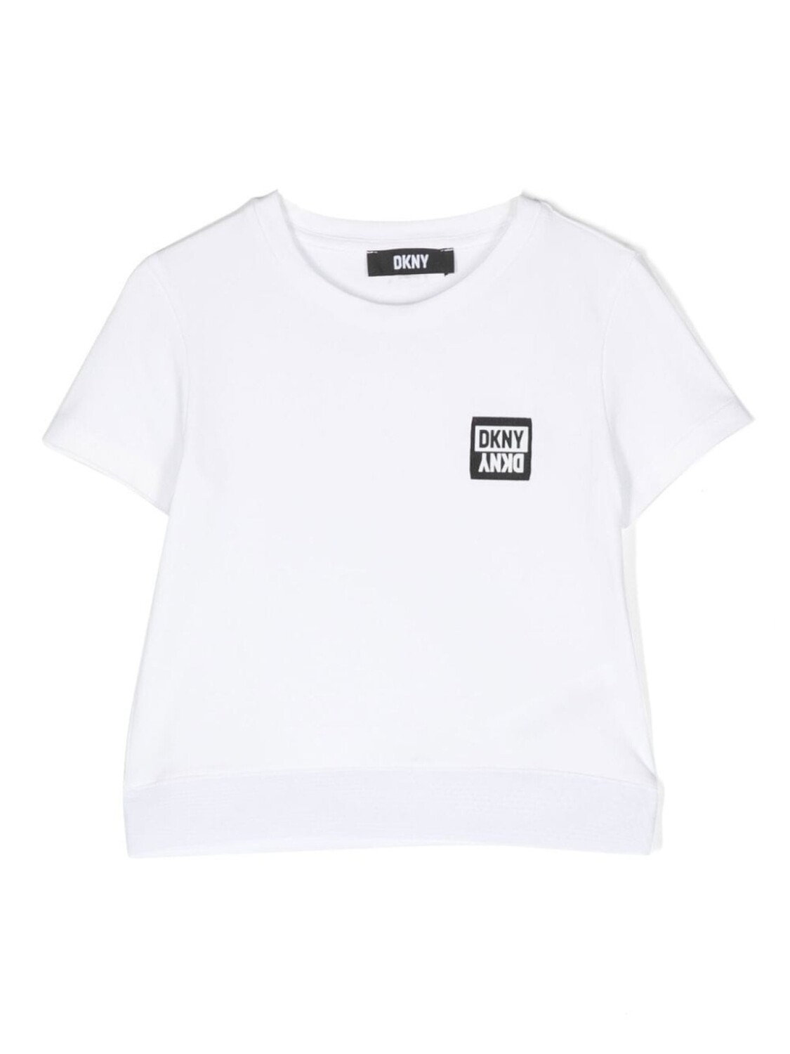 

DKNY футболка с нашивкой-логотипом, белый
