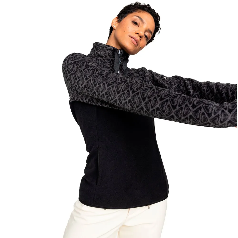 

Флис Roxy Sayna half zip, черный