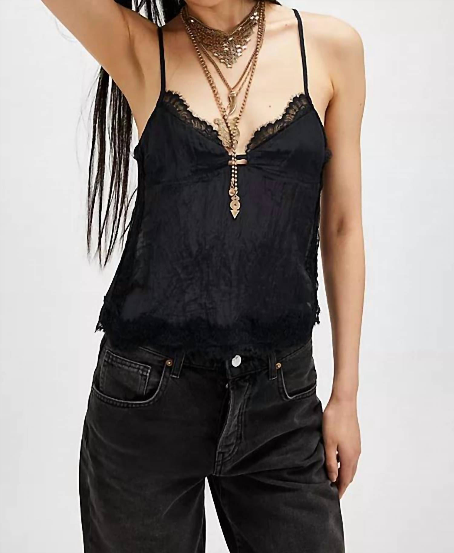 

Майка-комбинезон Eye Candy черного цвета Free People