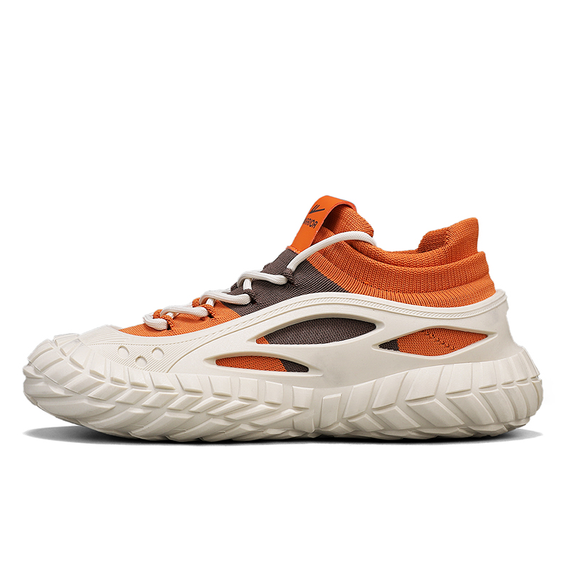 

Нескользящие износостойкие низкие повседневные туфли для мужчин WARRIOR, Beige/Orange/Brown