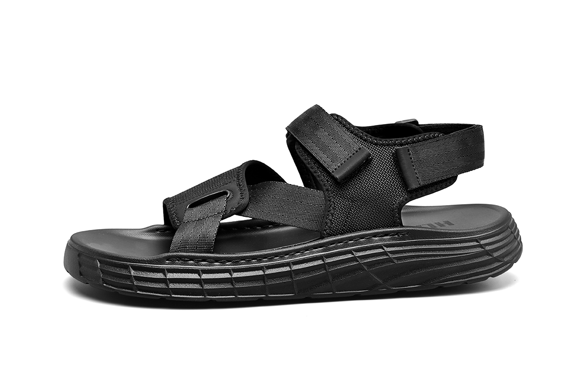 

Сандалии с одним ремешком мужские HLA, Black