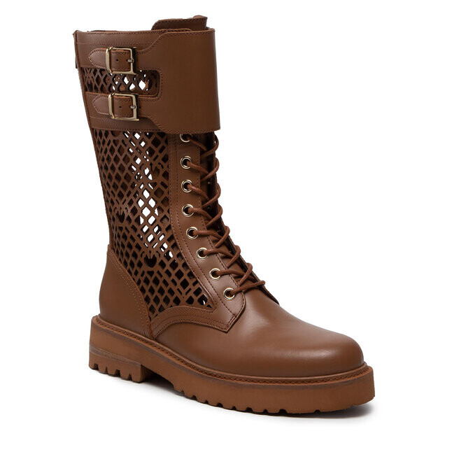Вьетнамки Pinko Noemi Stivale PE 22 BLKS1 1H212D Y87W Brown L39, коричневый — фото 2