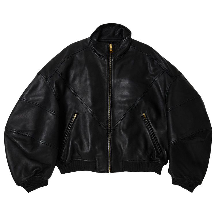 

Куртка Willy Chavarria Ruff Rider Leather Jacket, Black