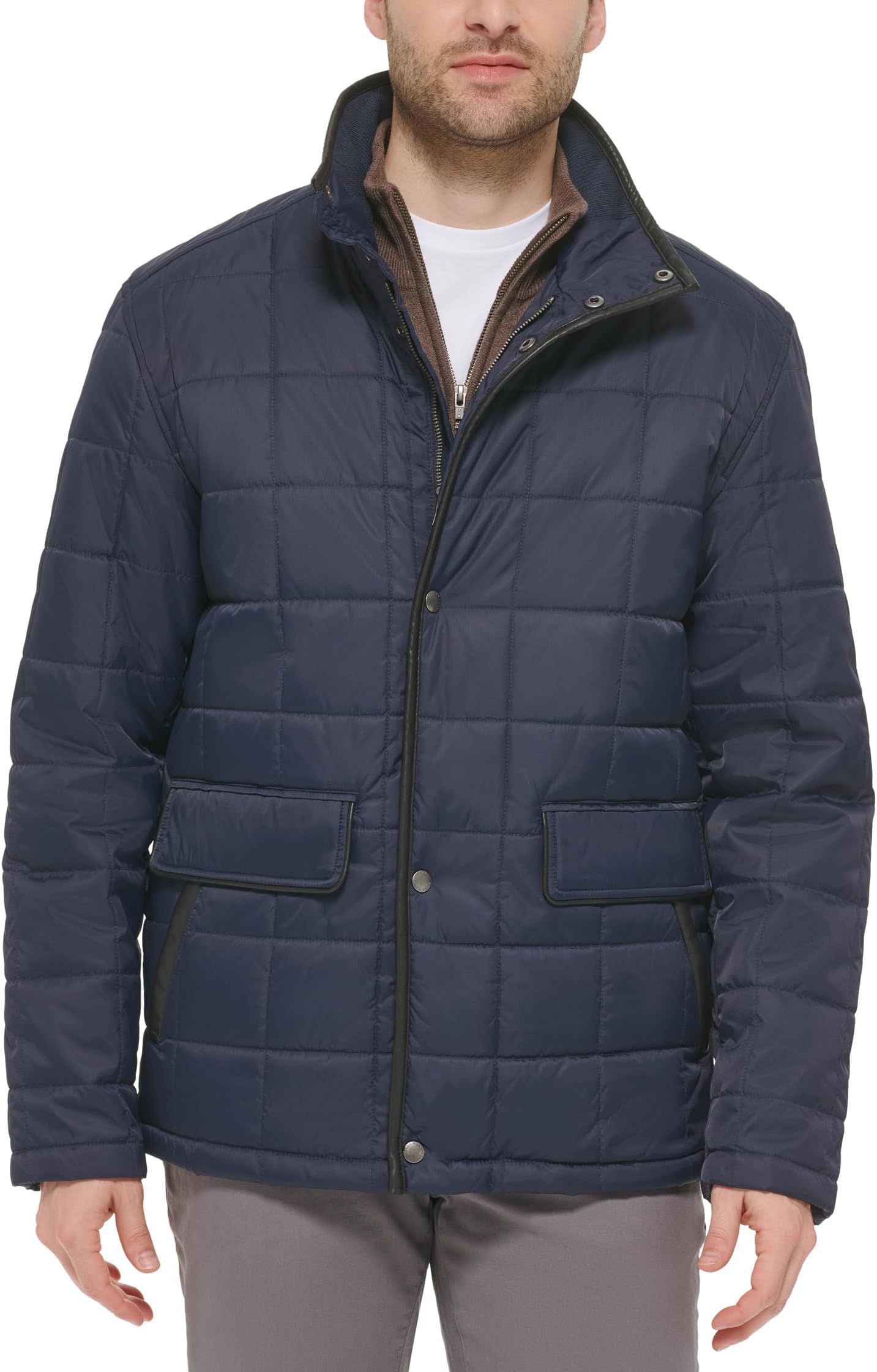 

Куртка Cole Haan Box Quilt Jacket, цвет Navy 1