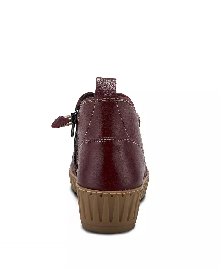 Туфли Nespea Premium Leather на танкетке с эластичной завязкой и съемной стелькой Spring Step, красный — фото 4