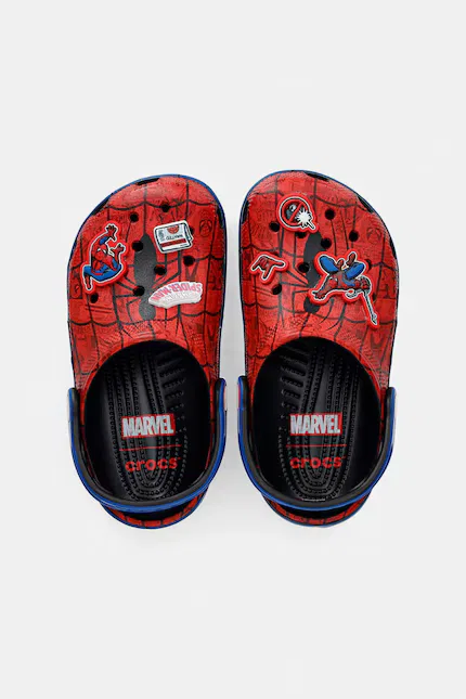 Сандалии Classic Spider Web Clog K Crocs, красный — фото 2