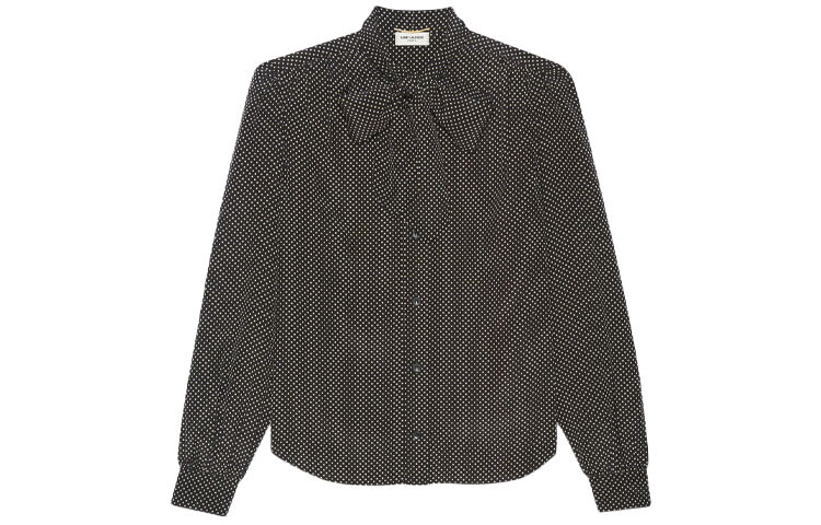 

Рубашка женская черная Saint Laurent