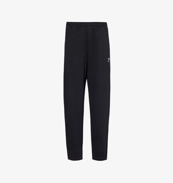 

Тренировочные спортивные штаны прямого кроя из смеси хлопка и флиса Gymshark, черный