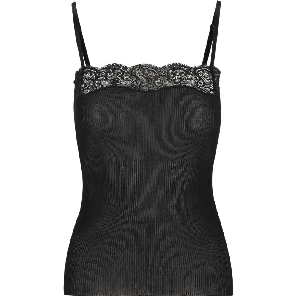 Майка SAINT LAURENT женский черный