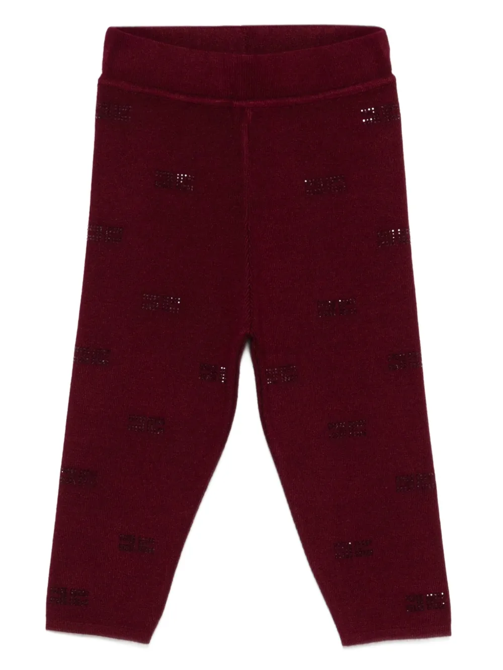 

Леггинсы с логотипом Elisabetta Franchi La Mia Bambina, красный