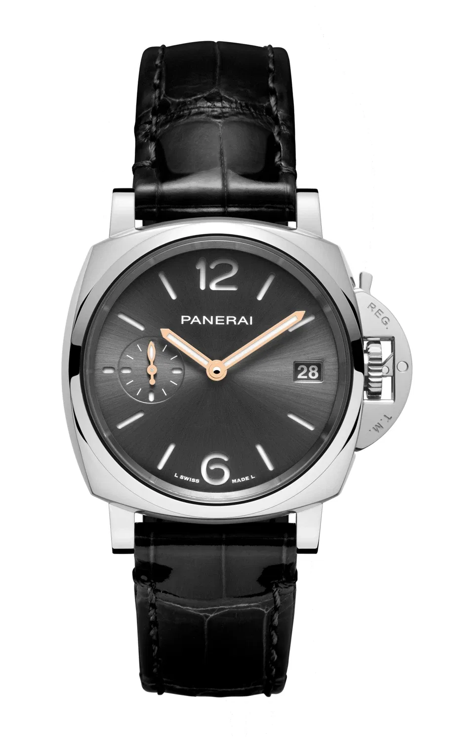 LUMINOR DUE "ПИККОЛО ДУЭ" 38 ММ - PAM01552 PANERAI, серебряный