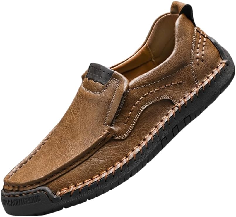 

Мужские повседневные лоферы, дышащие износостойкие слипоны для прогулок на улице и вождения, весна-лето Hhhchpm, хаки